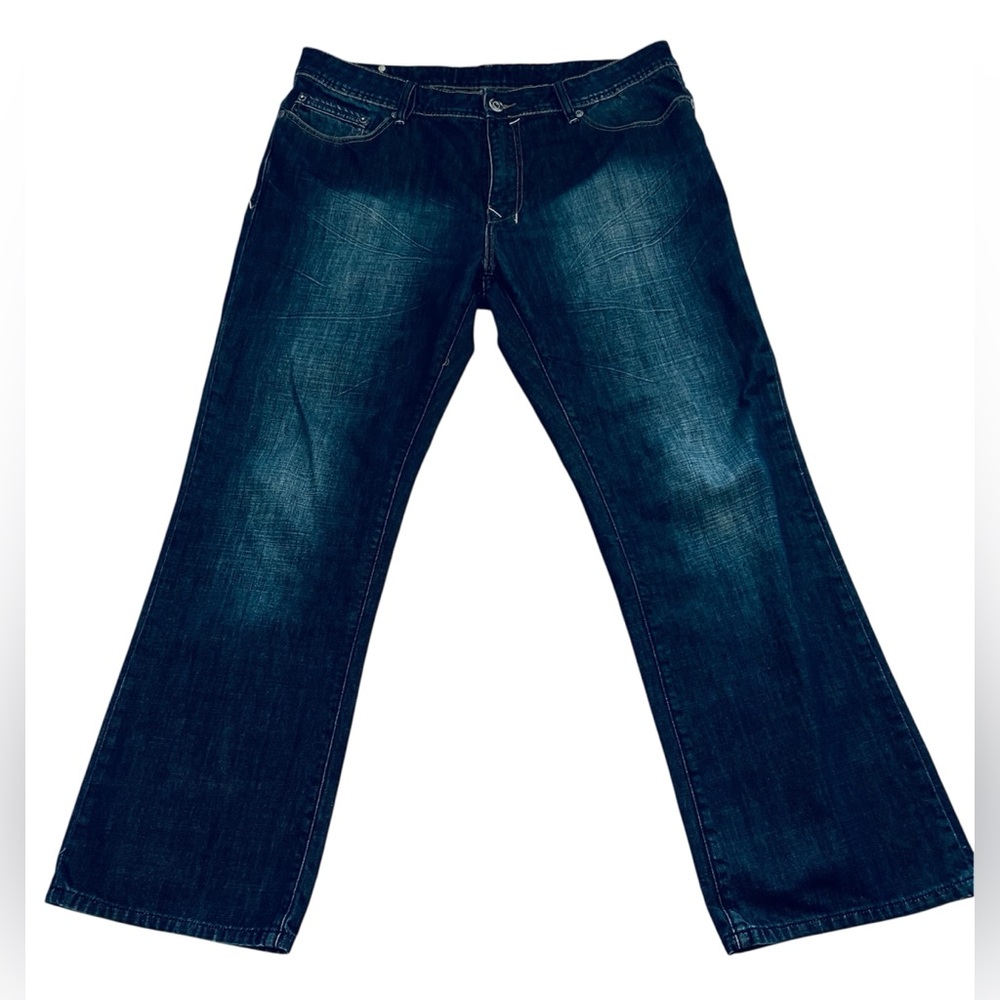 Buffalo David Bitton Jeans Mens 38 X 32 Blue Boot Cut Mid Rise Cotton Denim
